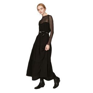 Pamela Love Sheer Goth Midi Dress Size XS